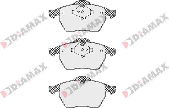 Diamax N09558 - Kit de plaquettes de frein, frein à disque cwaw.fr