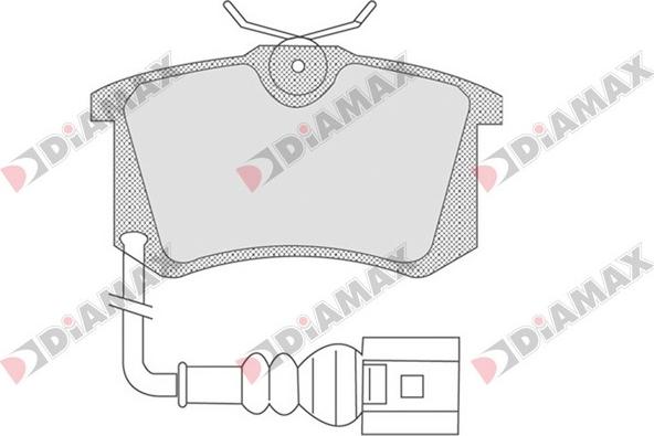 Diamax N09553 - Kit de plaquettes de frein, frein à disque cwaw.fr