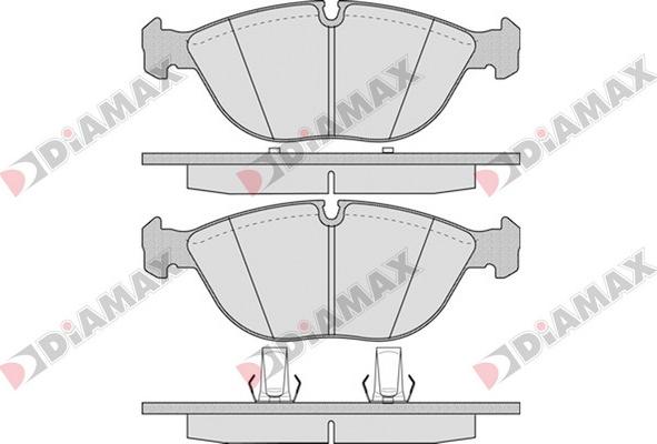 Diamax N09552 - Kit de plaquettes de frein, frein à disque cwaw.fr