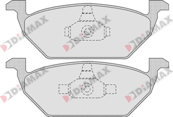 Diamax N09557 - Kit de plaquettes de frein, frein à disque cwaw.fr