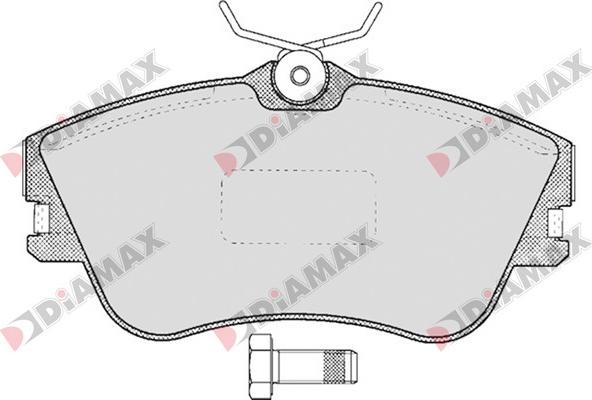 Diamax N09564 - Kit de plaquettes de frein, frein à disque cwaw.fr