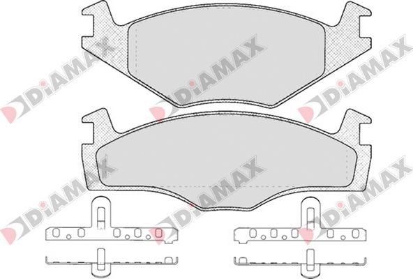 Diamax N09565 - Kit de plaquettes de frein, frein à disque cwaw.fr