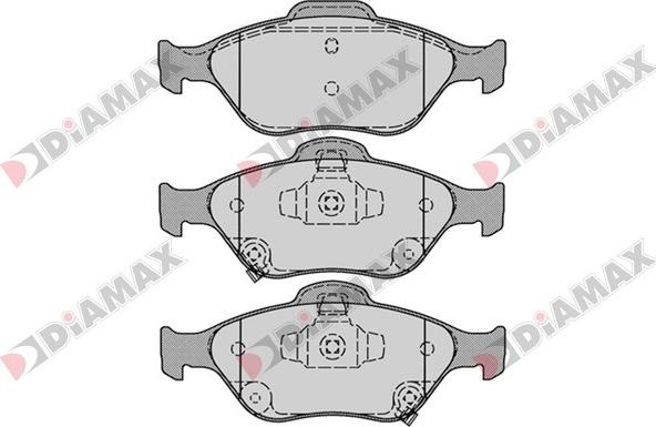 Diamax N09568 - Kit de plaquettes de frein, frein à disque cwaw.fr