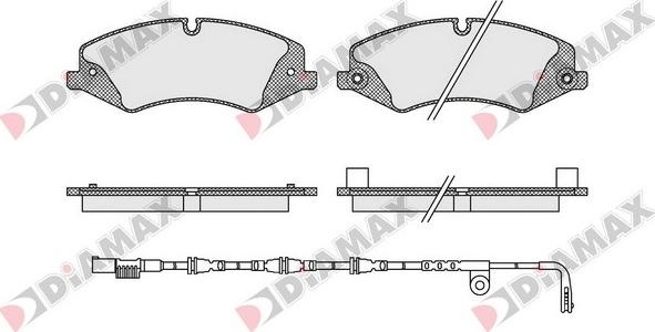 Diamax N09509A - Kit de plaquettes de frein, frein à disque cwaw.fr