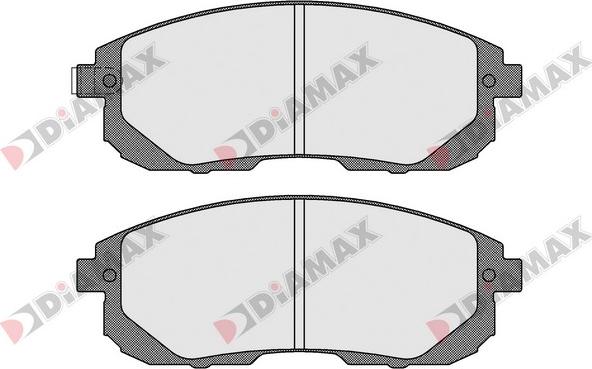 Diamax N09504 - Kit de plaquettes de frein, frein à disque cwaw.fr