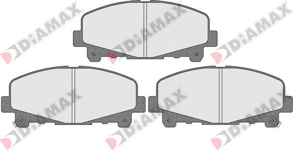 Diamax N09505 - Kit de plaquettes de frein, frein à disque cwaw.fr