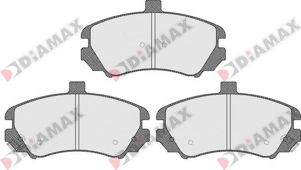 Diamax N09506 - Kit de plaquettes de frein, frein à disque cwaw.fr