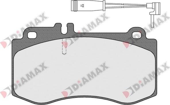 Diamax N09501A - Kit de plaquettes de frein, frein à disque cwaw.fr