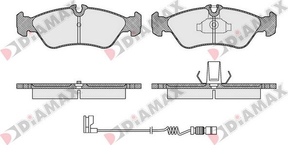 Diamax N09507A - Kit de plaquettes de frein, frein à disque cwaw.fr