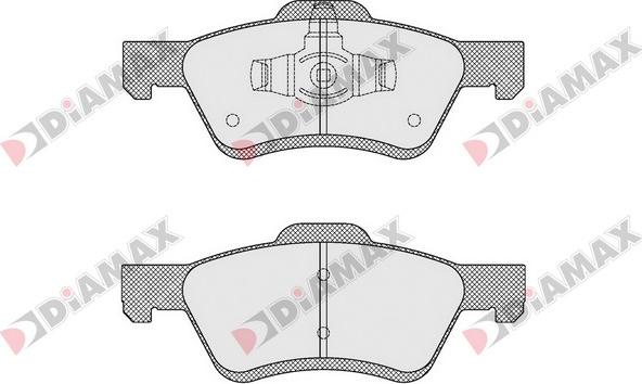 Diamax N09514 - Kit de plaquettes de frein, frein à disque cwaw.fr