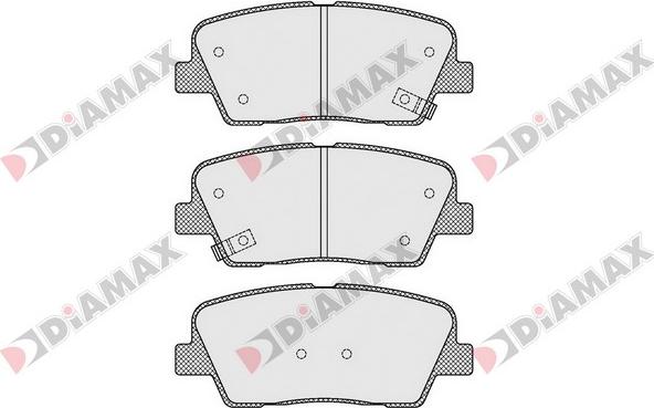 Diamax N09515 - Kit de plaquettes de frein, frein à disque cwaw.fr