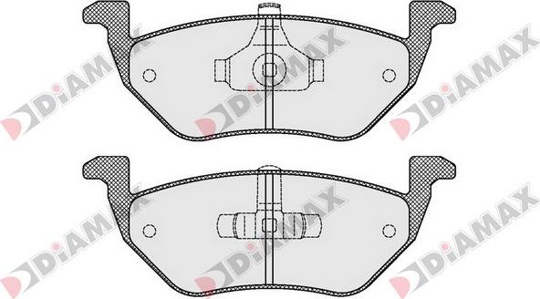 Diamax N09513 - Kit de plaquettes de frein, frein à disque cwaw.fr