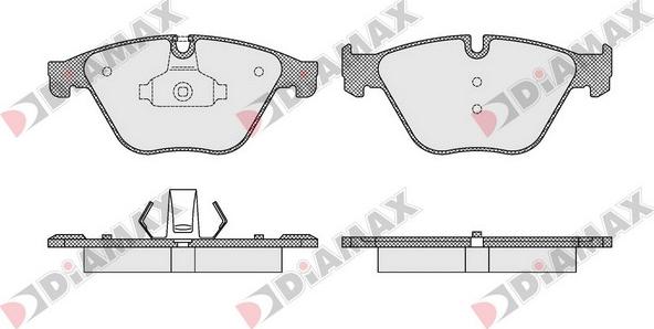 Diamax N09512 - Kit de plaquettes de frein, frein à disque cwaw.fr