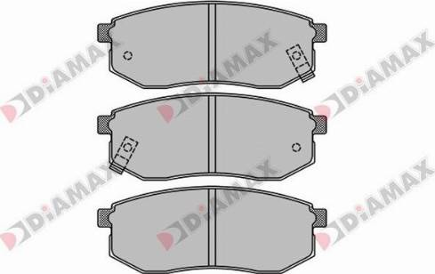 Diamax N09581 - Kit de plaquettes de frein, frein à disque cwaw.fr