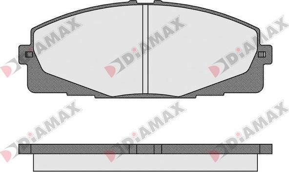 Diamax N09588 - Kit de plaquettes de frein, frein à disque cwaw.fr