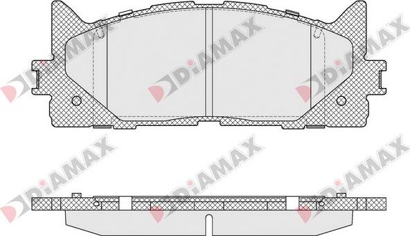 Diamax N09587 - Kit de plaquettes de frein, frein à disque cwaw.fr