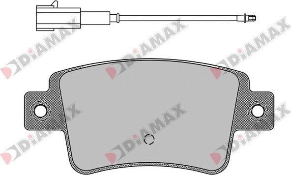 Diamax N09539 - Kit de plaquettes de frein, frein à disque cwaw.fr