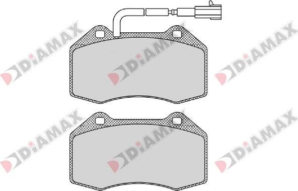 Diamax N09534 - Kit de plaquettes de frein, frein à disque cwaw.fr