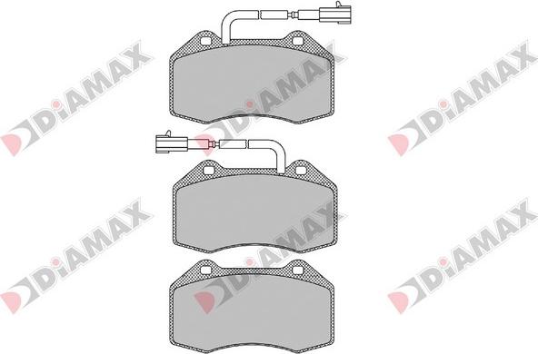 Diamax N09535 - Kit de plaquettes de frein, frein à disque cwaw.fr