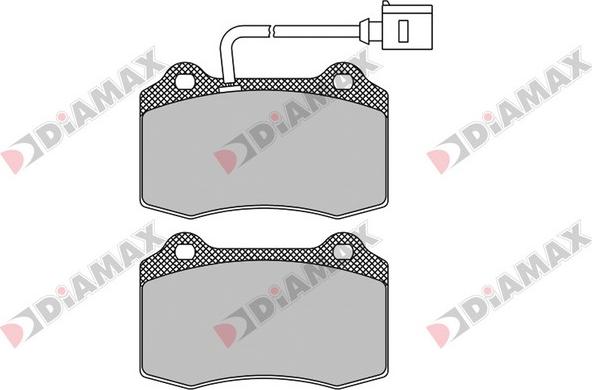 Diamax N09536 - Kit de plaquettes de frein, frein à disque cwaw.fr