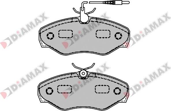 Diamax N09530 - Kit de plaquettes de frein, frein à disque cwaw.fr