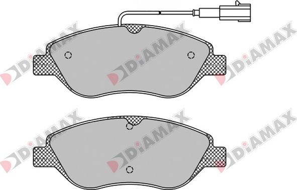 Diamax N09529 - Kit de plaquettes de frein, frein à disque cwaw.fr