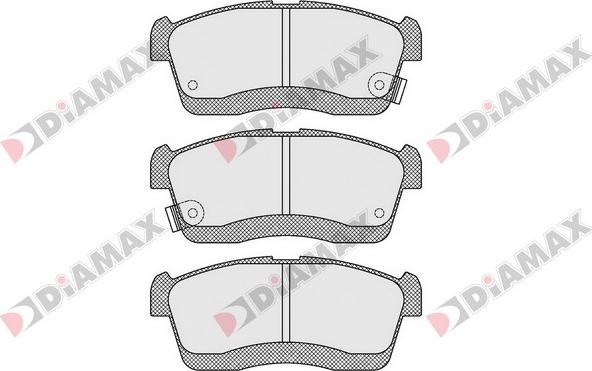 Diamax N09520 - Kit de plaquettes de frein, frein à disque cwaw.fr