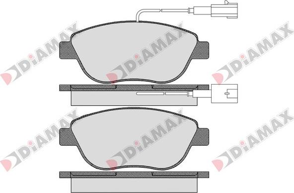 Diamax N09528 - Kit de plaquettes de frein, frein à disque cwaw.fr