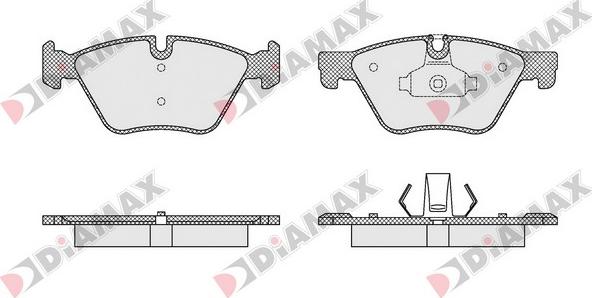 Diamax N09523 - Kit de plaquettes de frein, frein à disque cwaw.fr