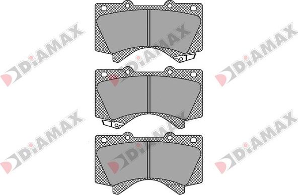 Diamax N09574 - Kit de plaquettes de frein, frein à disque cwaw.fr