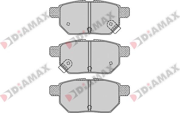 Diamax N09570 - Kit de plaquettes de frein, frein à disque cwaw.fr