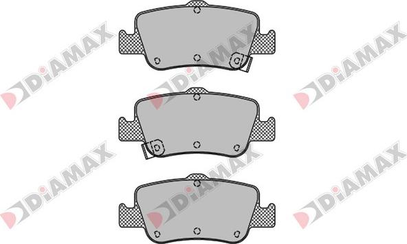 Diamax N09571 - Kit de plaquettes de frein, frein à disque cwaw.fr