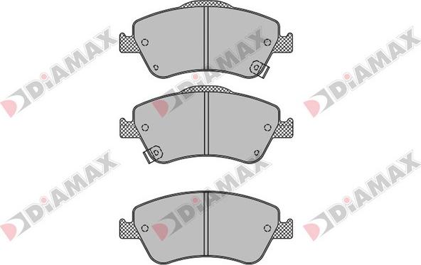 Diamax N09572 - Kit de plaquettes de frein, frein à disque cwaw.fr