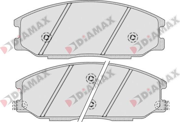 Diamax N09695 - Kit de plaquettes de frein, frein à disque cwaw.fr