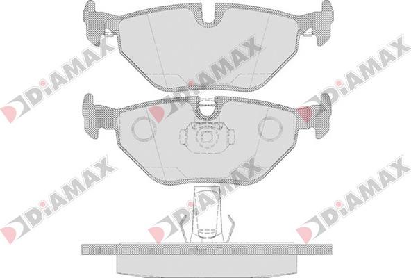 Diamax N09691 - Kit de plaquettes de frein, frein à disque cwaw.fr