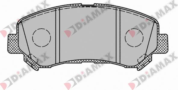 Diamax N09698 - Kit de plaquettes de frein, frein à disque cwaw.fr