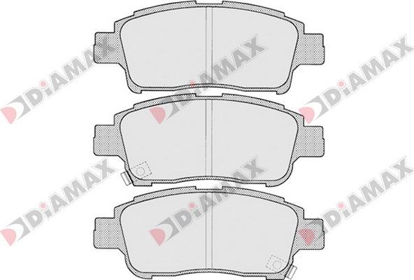 Diamax N09693 - Kit de plaquettes de frein, frein à disque cwaw.fr