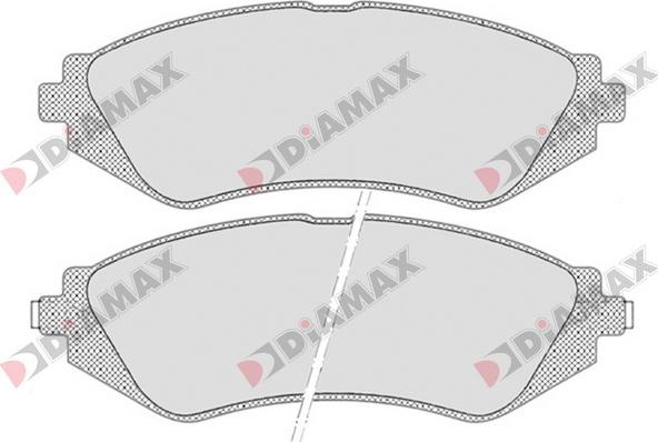 Diamax N09692 - Kit de plaquettes de frein, frein à disque cwaw.fr