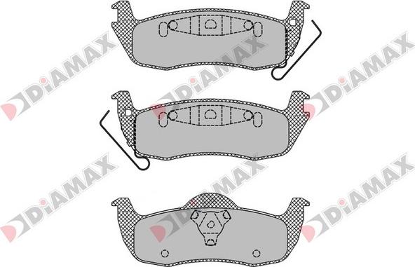 Diamax N09646 - Kit de plaquettes de frein, frein à disque cwaw.fr