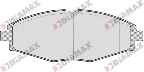 Diamax N09648 - Kit de plaquettes de frein, frein à disque cwaw.fr