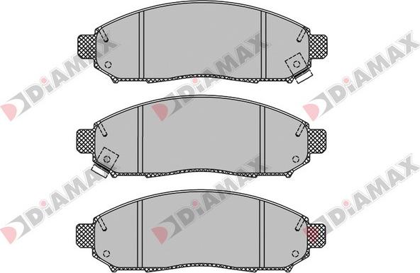 Diamax N09643 - Kit de plaquettes de frein, frein à disque cwaw.fr