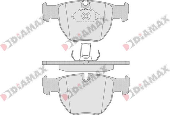 Diamax N09642 - Kit de plaquettes de frein, frein à disque cwaw.fr