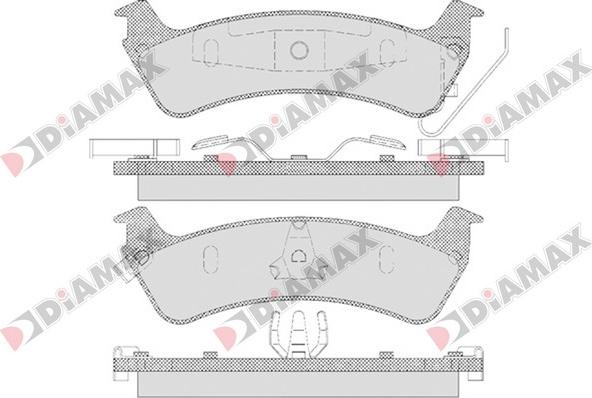 Diamax N09647 - Kit de plaquettes de frein, frein à disque cwaw.fr