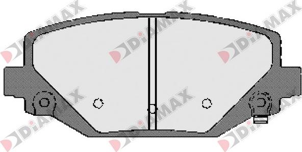 Diamax N09659 - Kit de plaquettes de frein, frein à disque cwaw.fr