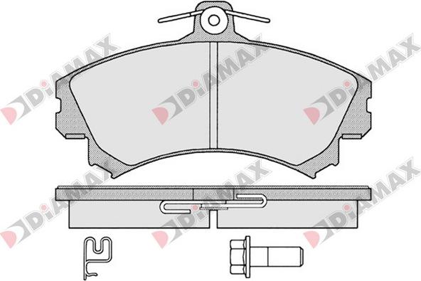 Diamax N09654 - Kit de plaquettes de frein, frein à disque cwaw.fr