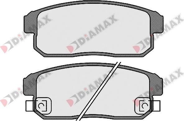 Diamax N09656 - Kit de plaquettes de frein, frein à disque cwaw.fr