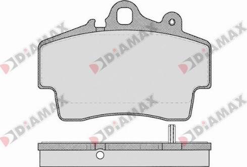 Diamax N09651 - Kit de plaquettes de frein, frein à disque cwaw.fr