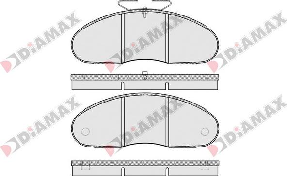 Diamax N09653 - Kit de plaquettes de frein, frein à disque cwaw.fr