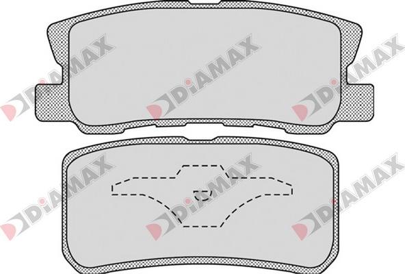 Diamax N09652 - Kit de plaquettes de frein, frein à disque cwaw.fr