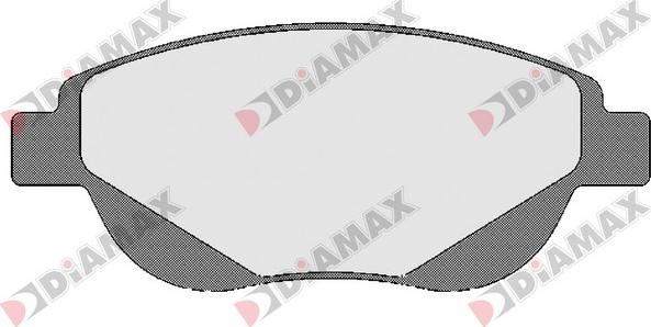 Diamax N09662 - Kit de plaquettes de frein, frein à disque cwaw.fr